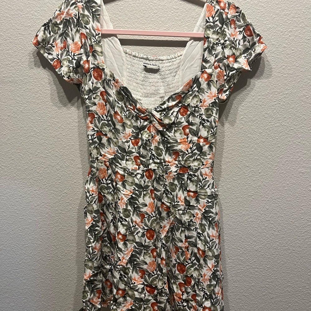 Abercrombie and fitch floral/fruit dress
